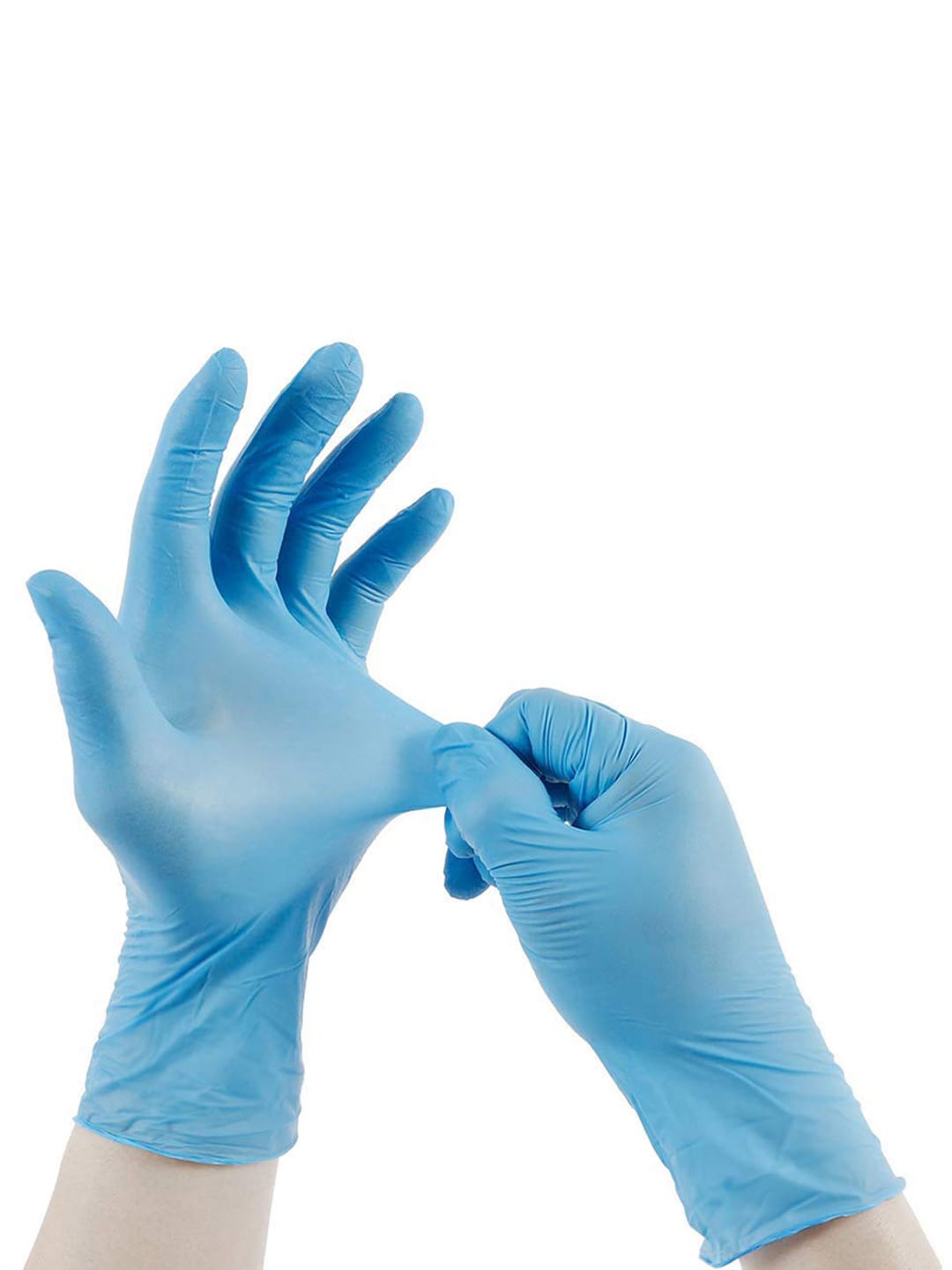 

LONDON FASHION hob Pack Of 20 Disposable Hand Gloves, Blue