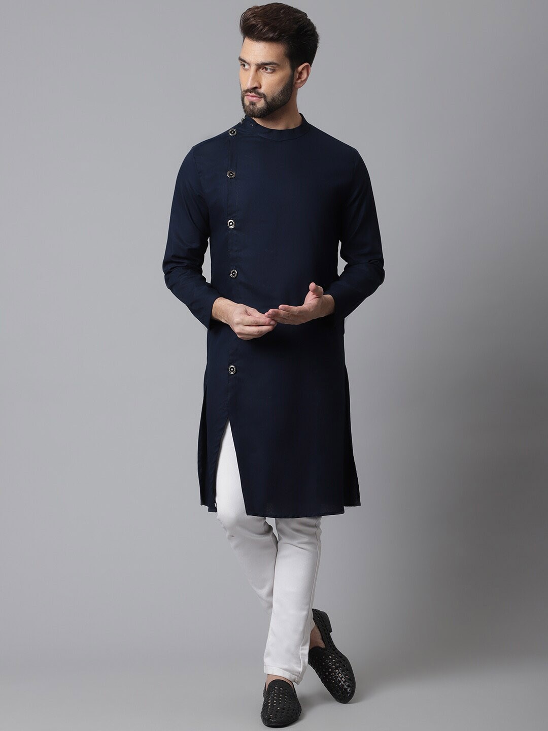 

even Men Kurta, Blue