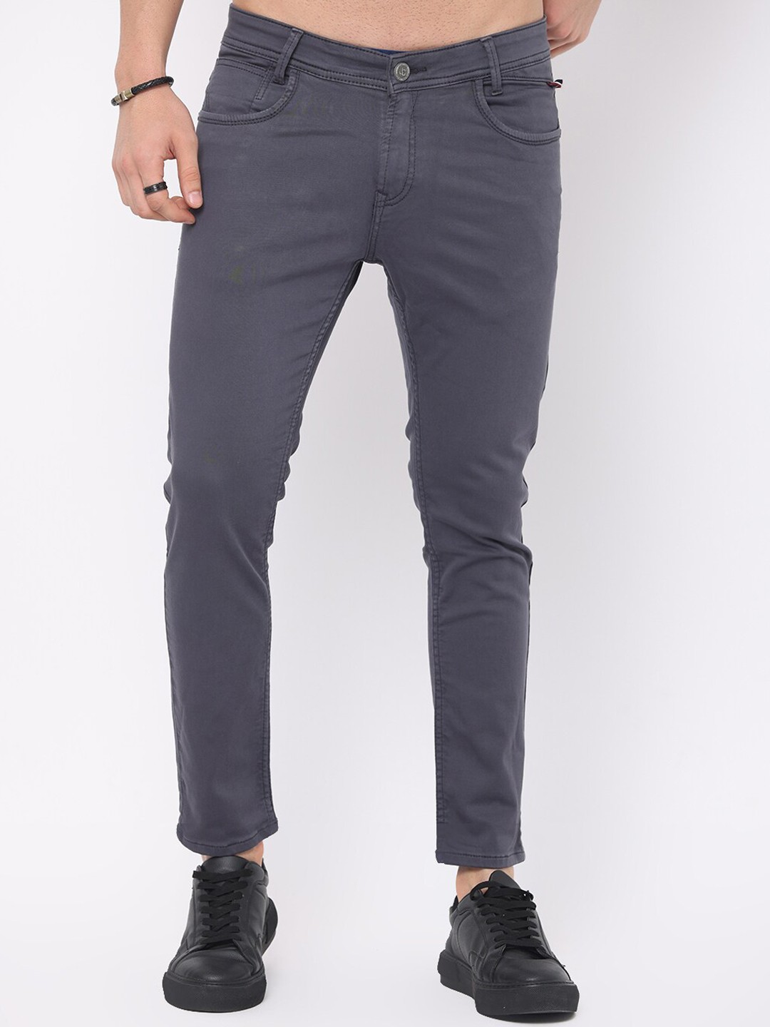 

Jean Cafe Men Jean Skinny Fit Cotton Jeans, Grey
