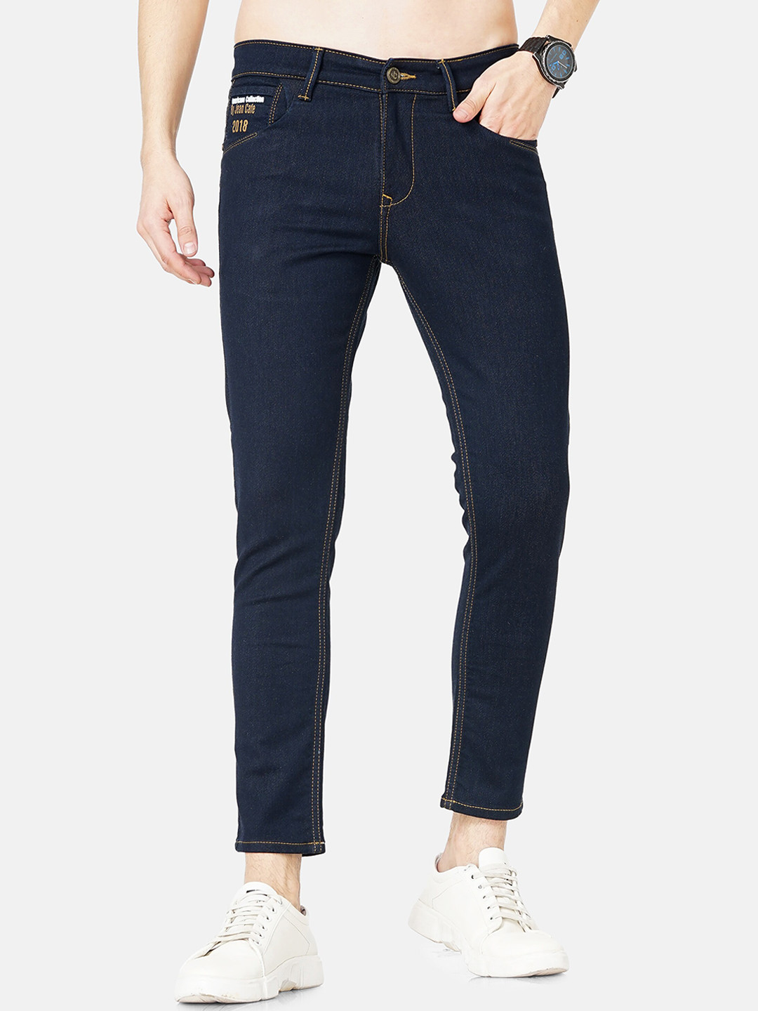 

Jean Cafe Men Jean Skinny Fit Cotton Jeans, Blue