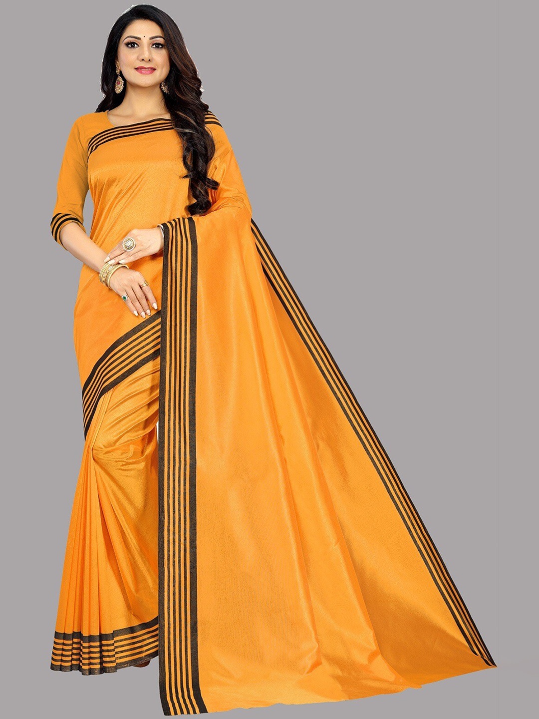 

Ethnic Yard Saree, Yellow