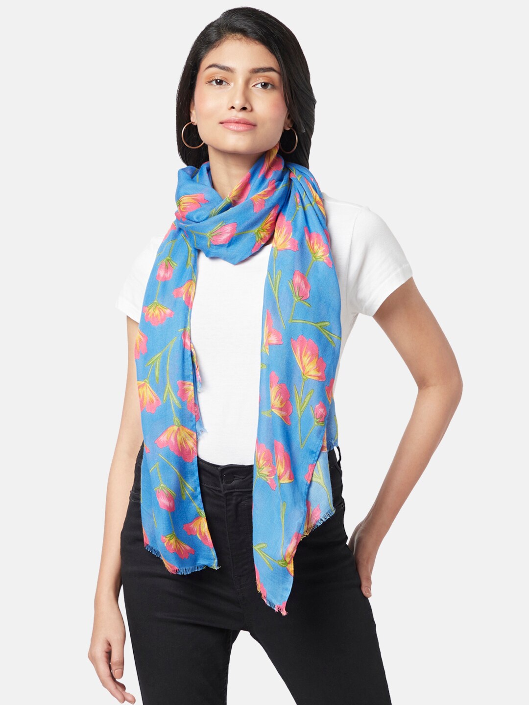 

Honey by Pantaloons Women Printed Scarf, Blue