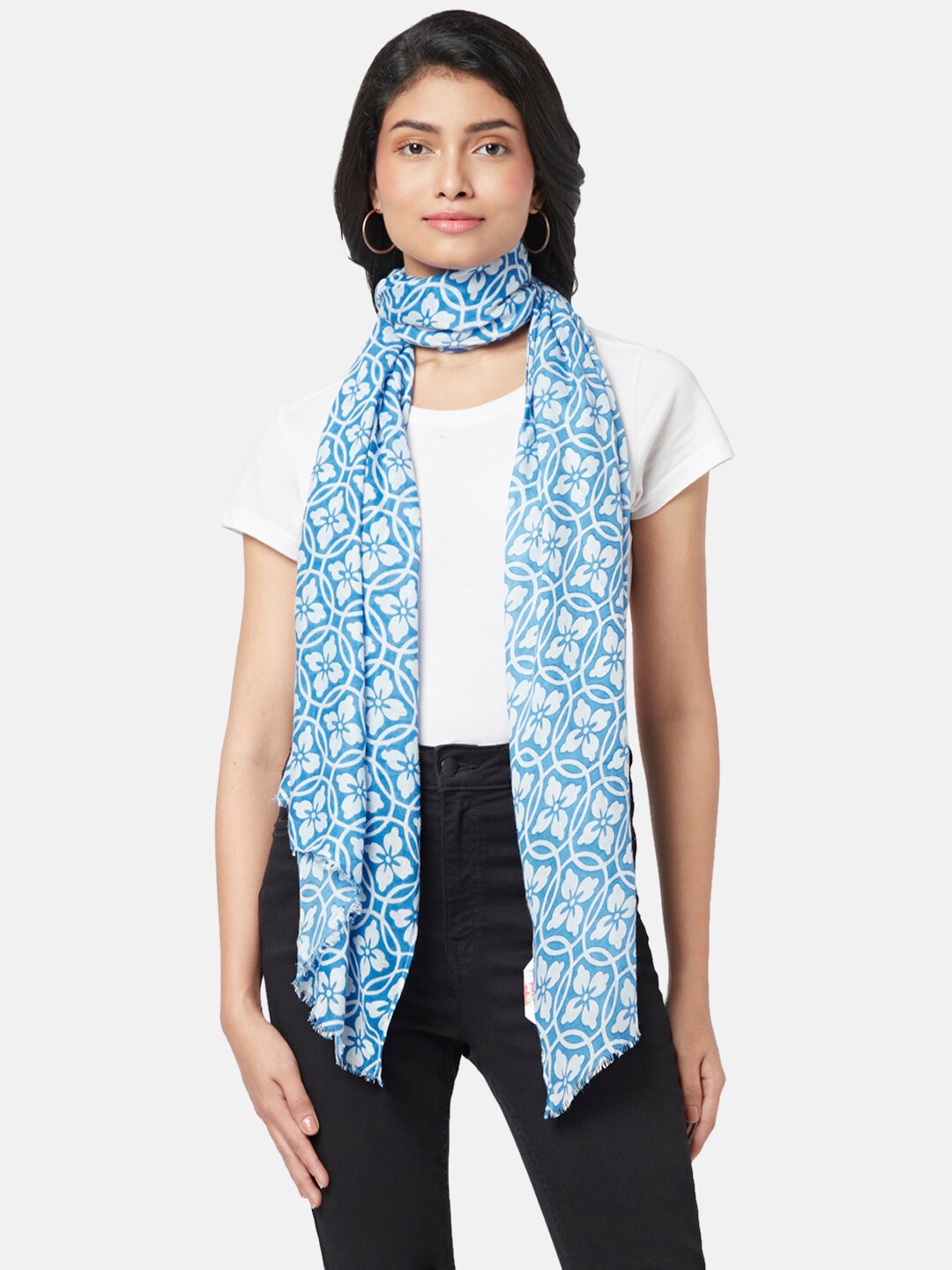 

Honey by Pantaloons Women Printed Scarf, Blue