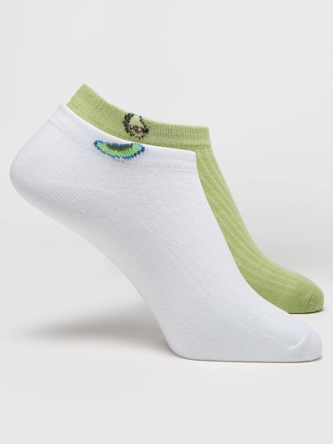 

J Style Women Pack Of 2 Shoe Liners, Green