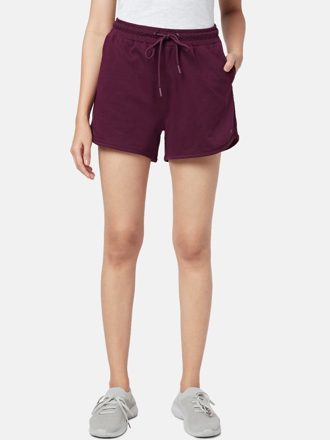 

Ajile by Pantaloons Women Training or Gym Sports Shorts, Purple