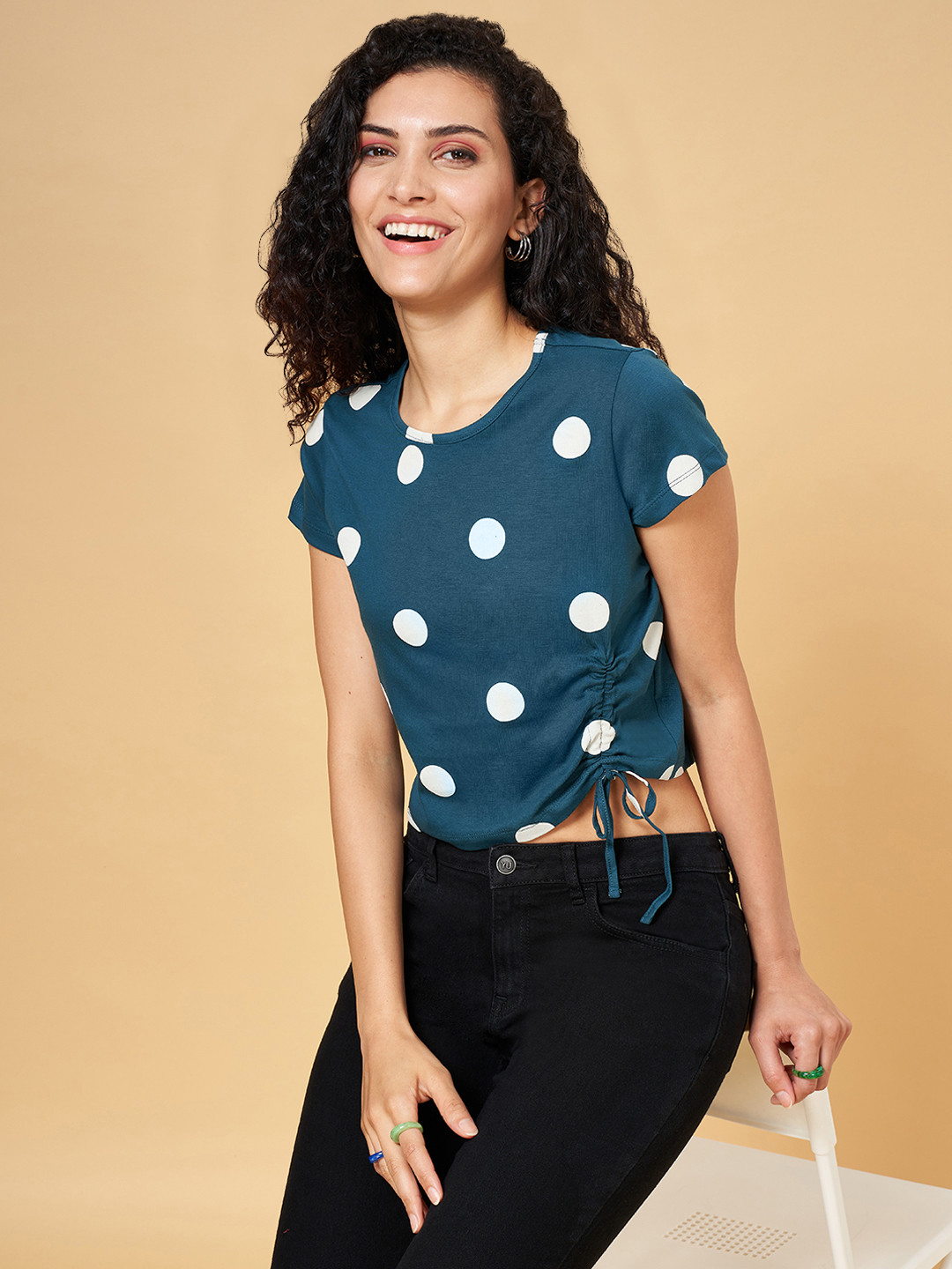 

YU by Pantaloons Multicoloured Print Top, Multi