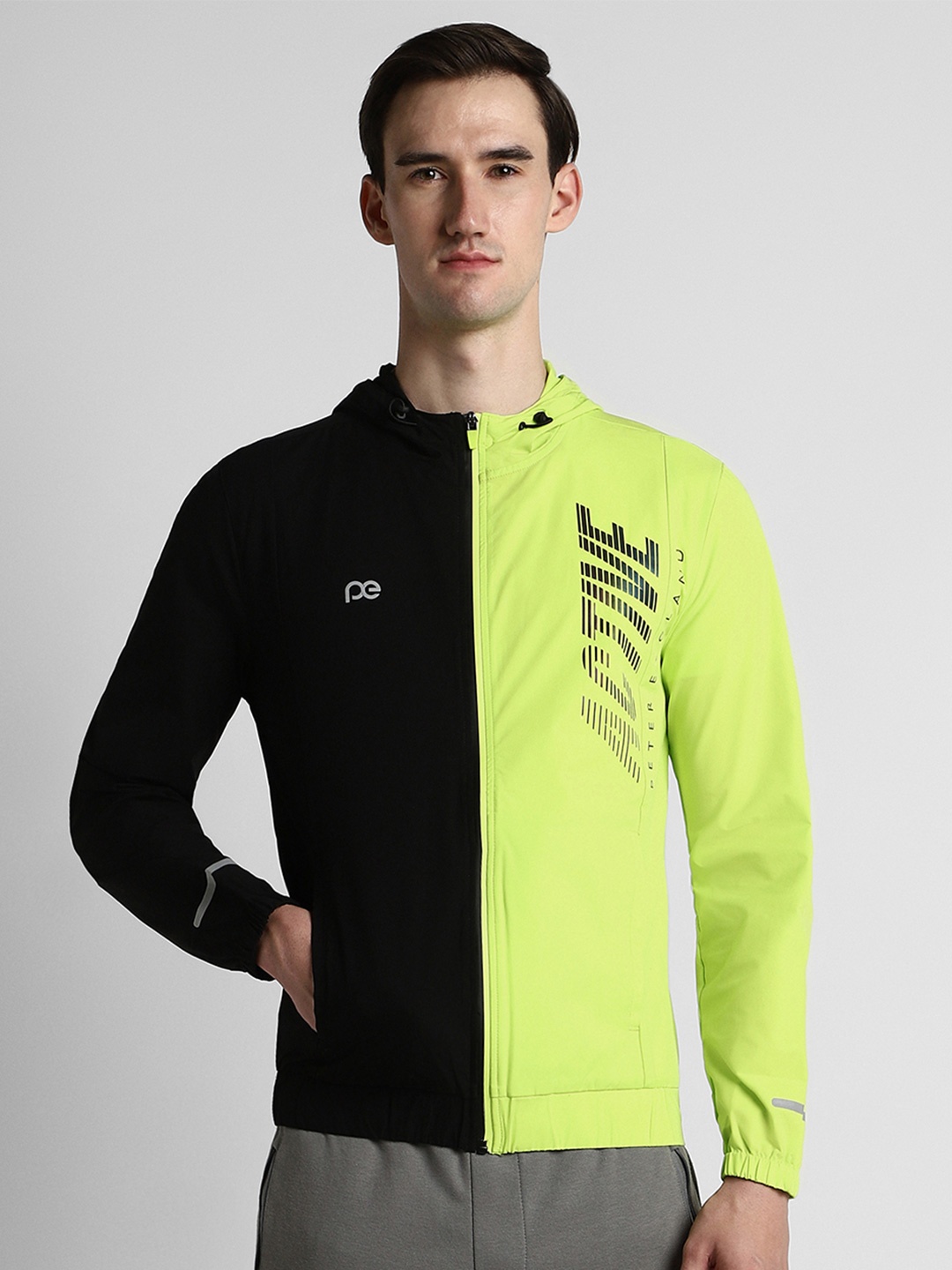 

Peter England Casuals Men Training or Gym Sporty Jacket, Black