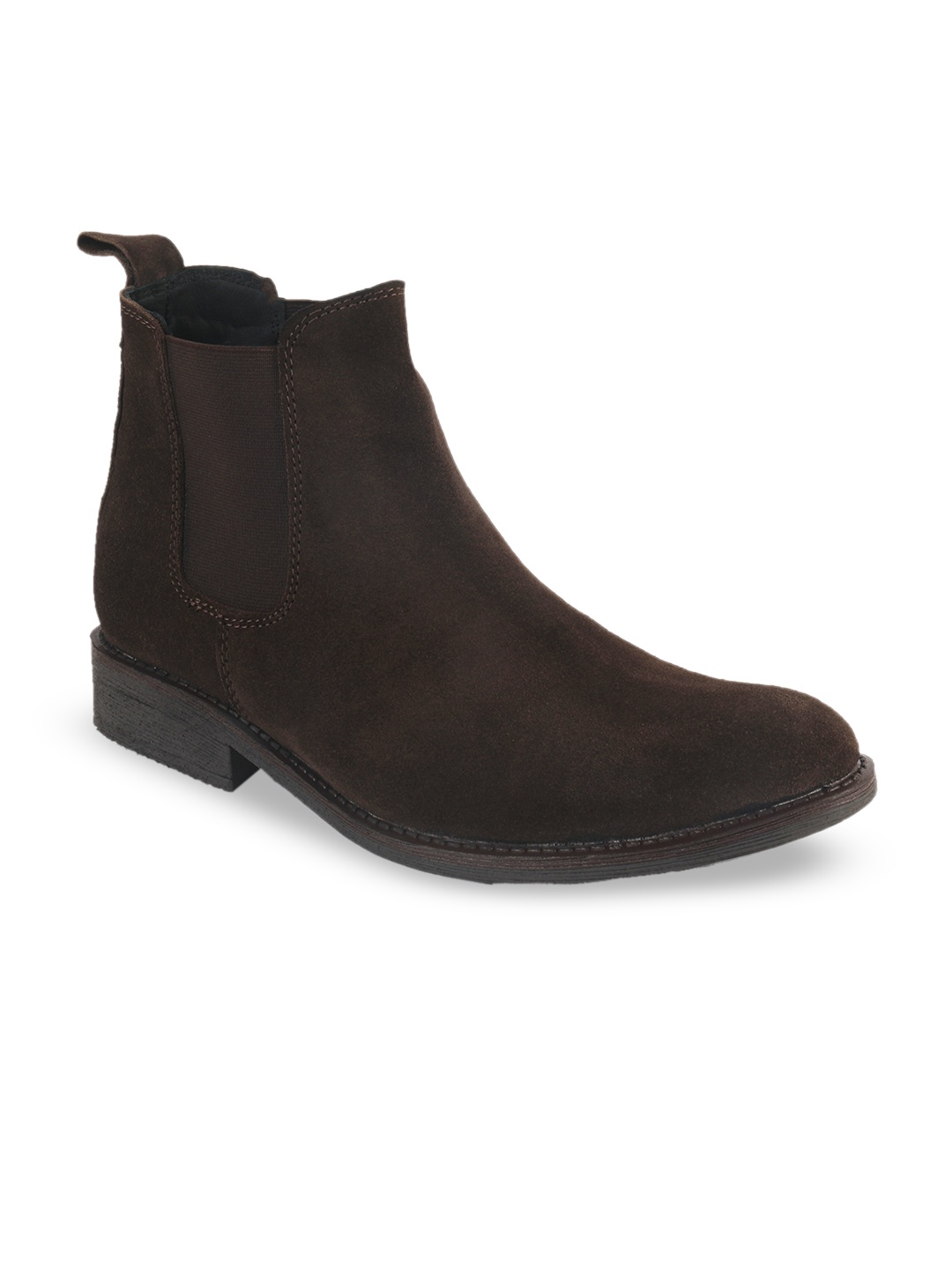 

BRATVA Men Slip-On Chelsea Boots, Brown