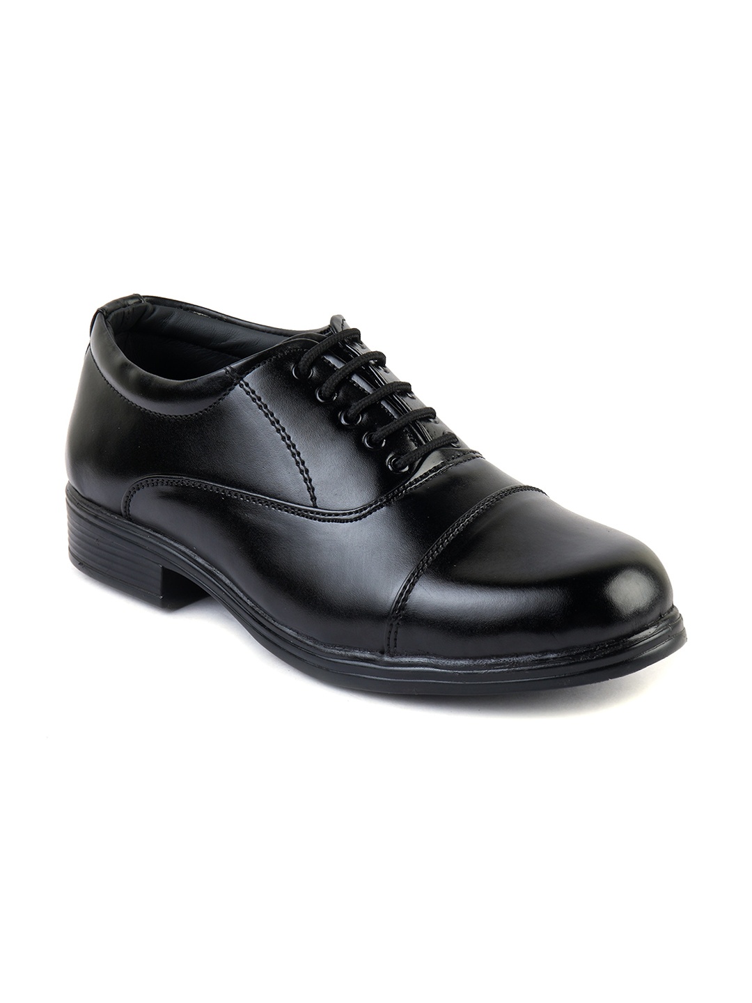 

XHUGOY Men Solid Formal Oxfords Shoes, Black
