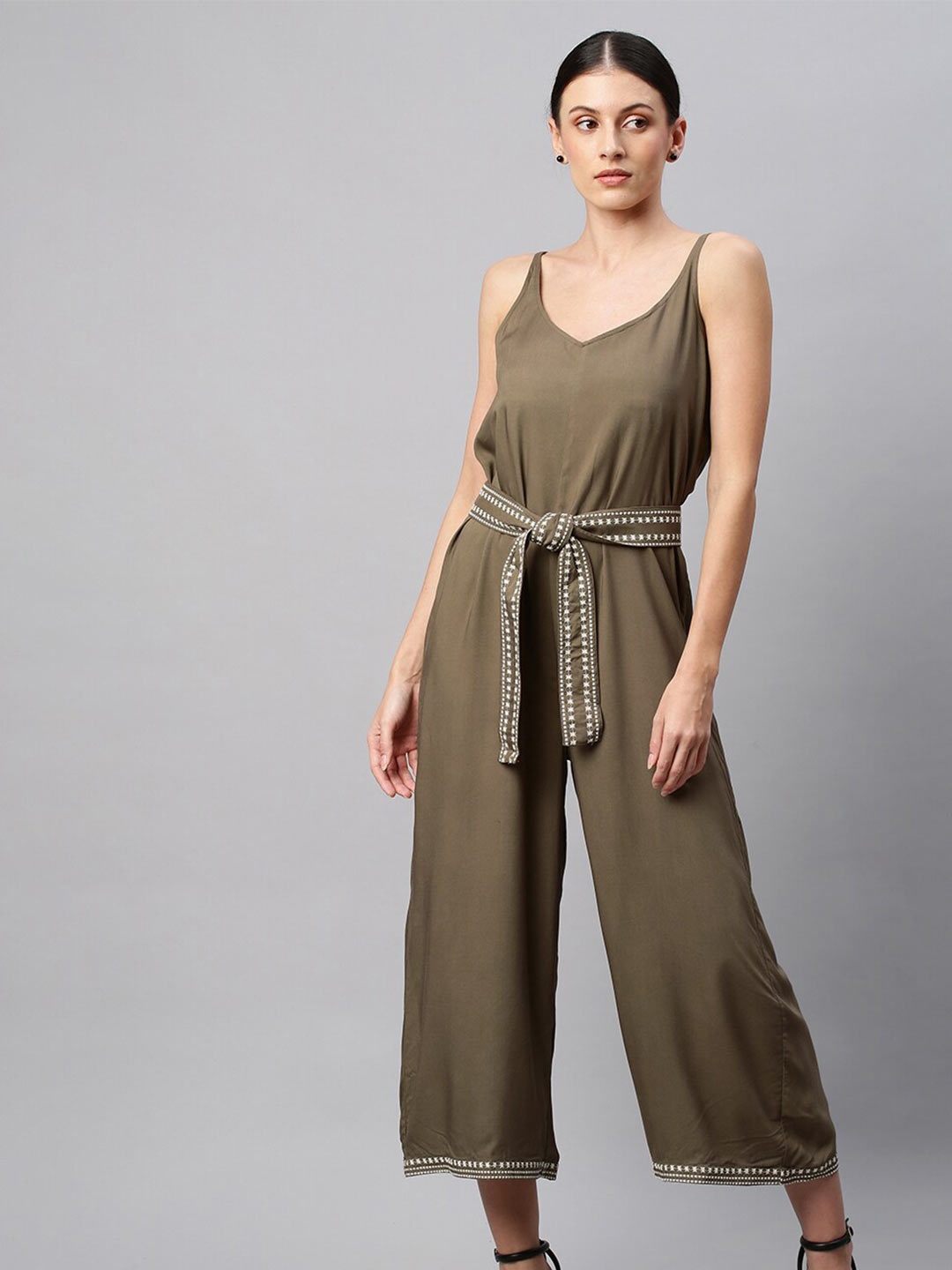 

Chemistry Womens Basic Jumpsuit, Olive