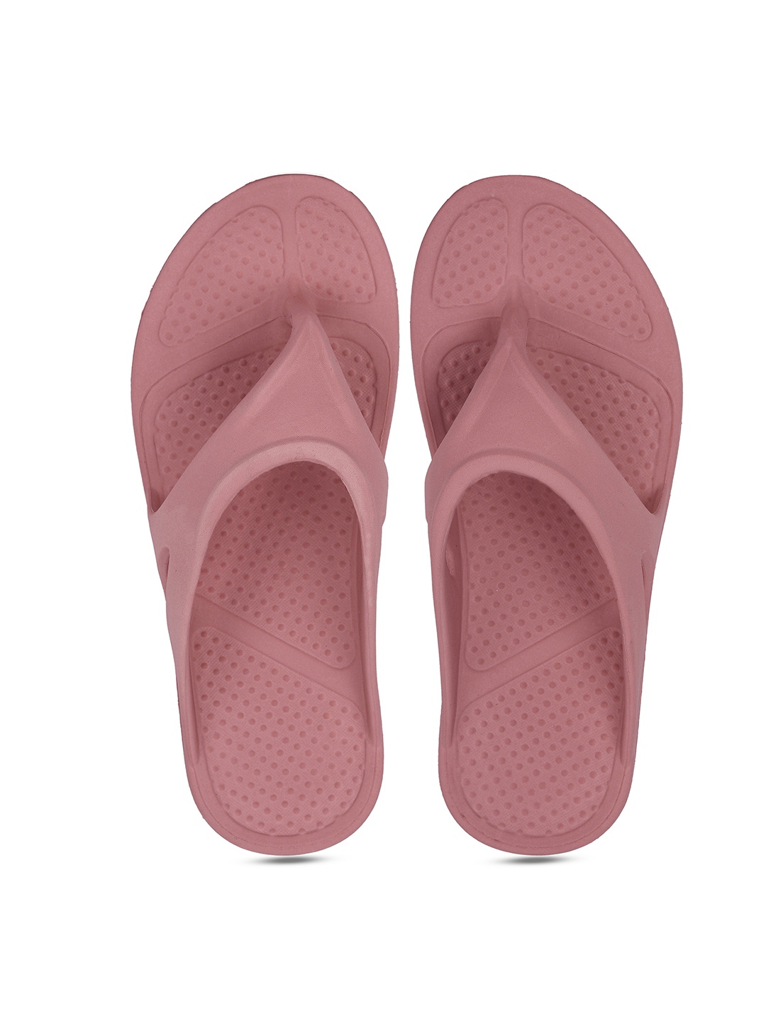 

Action Plus Women Self Design Rubber Thong Flip-Flops, Pink