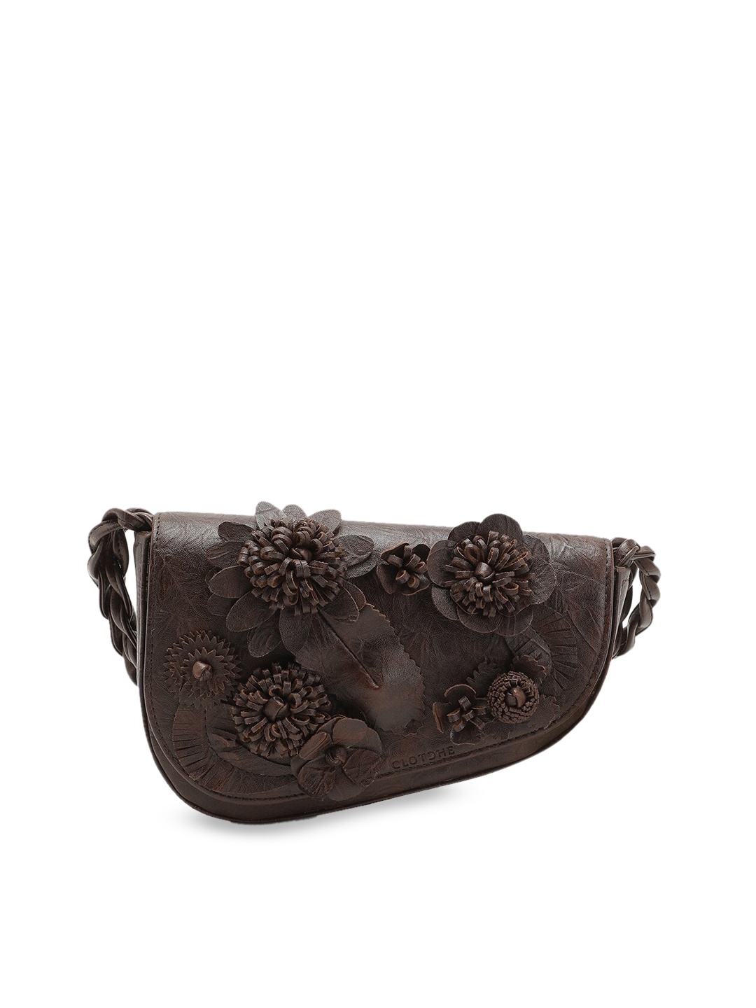 

Clotche PU Swagger Sling Bag, Brown