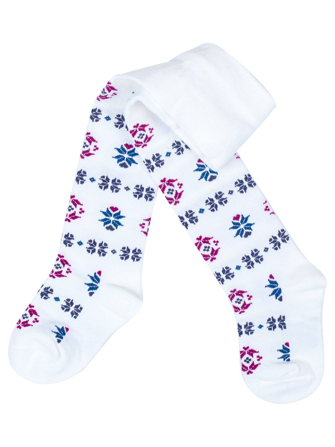 

MeeMee Kids Pack Of 2 Patterned Stockings, White
