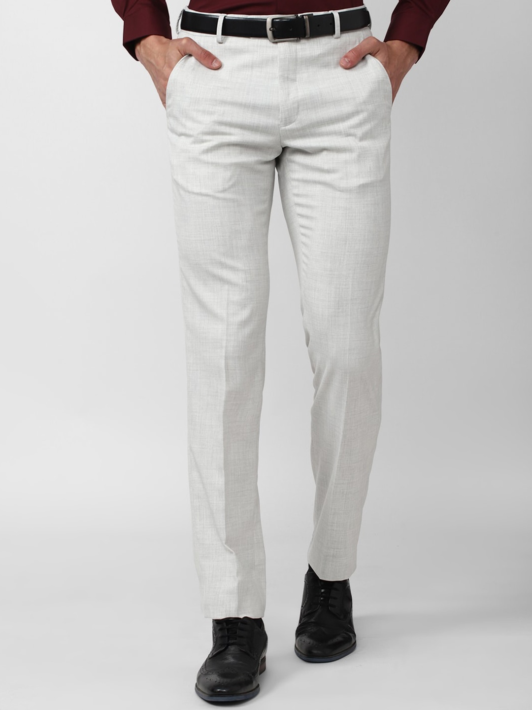 

Van Heusen Men Grey Slim Fit Formal Trouser
