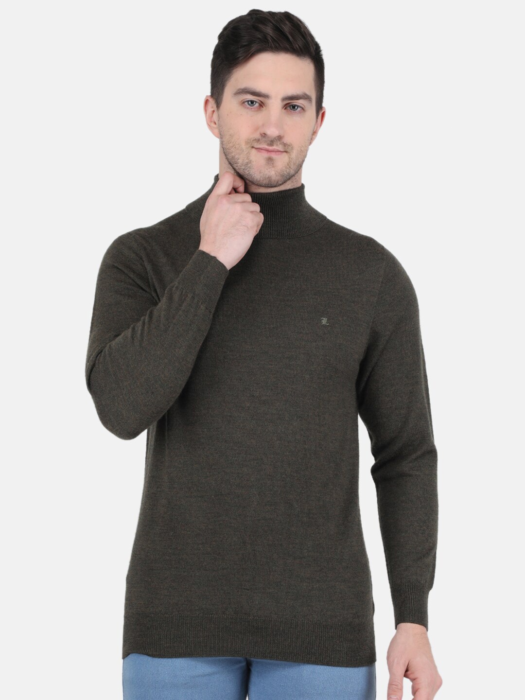 

Monte Carlo Men Grey Woollen Pullover