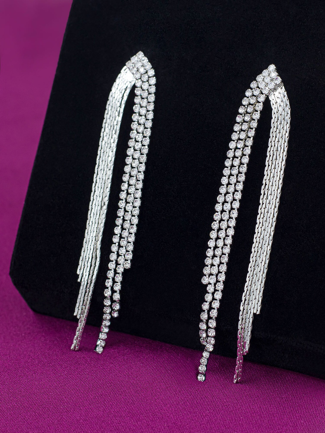 

Bellofox Silver Plated Contemporary Hoop Earrings