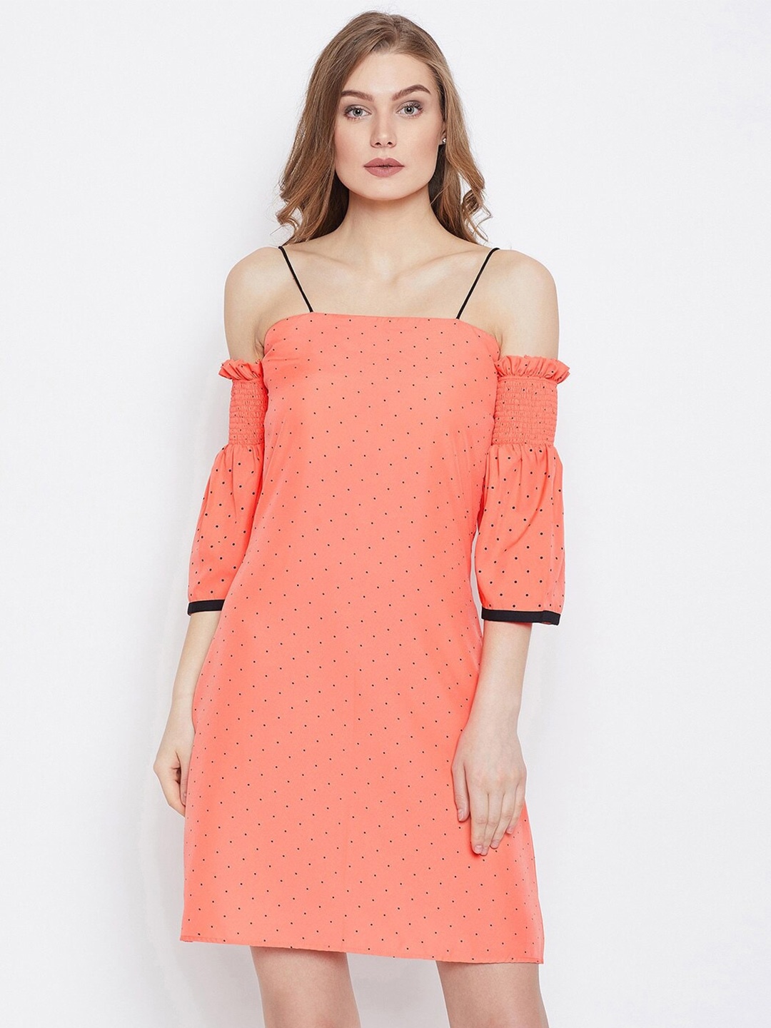 

PANIT Crepe A-Line Dress, Peach