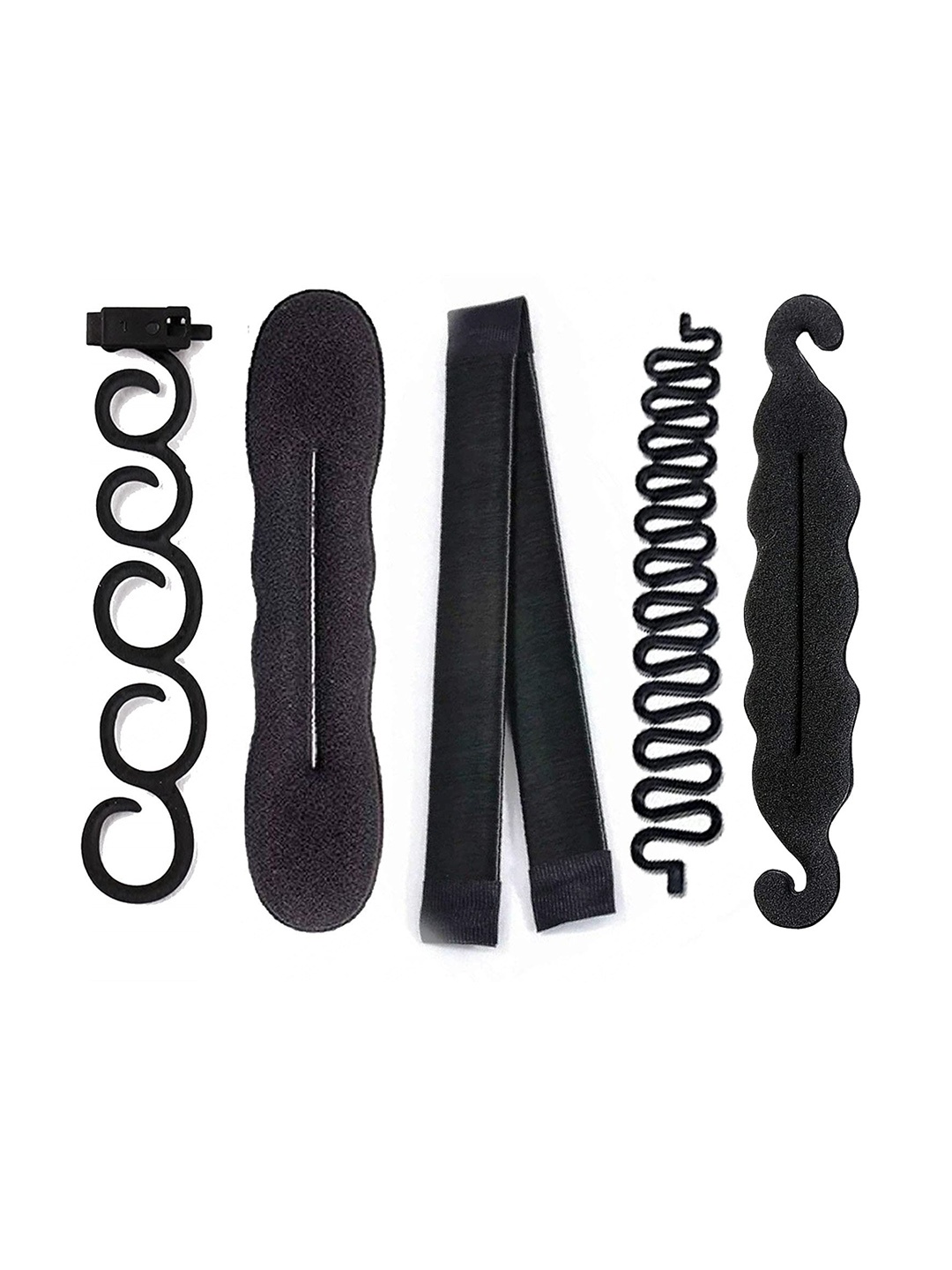 

CHRONEX Women Black Set of 5 Hair Accessory Set