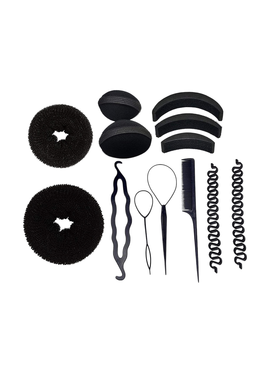 

CHRONEX Women Set of 13 Black Hair Accessory Set