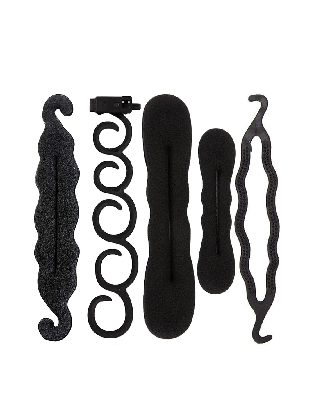 

CHRONEX Women Black Set of 5 Hair Accessory Set