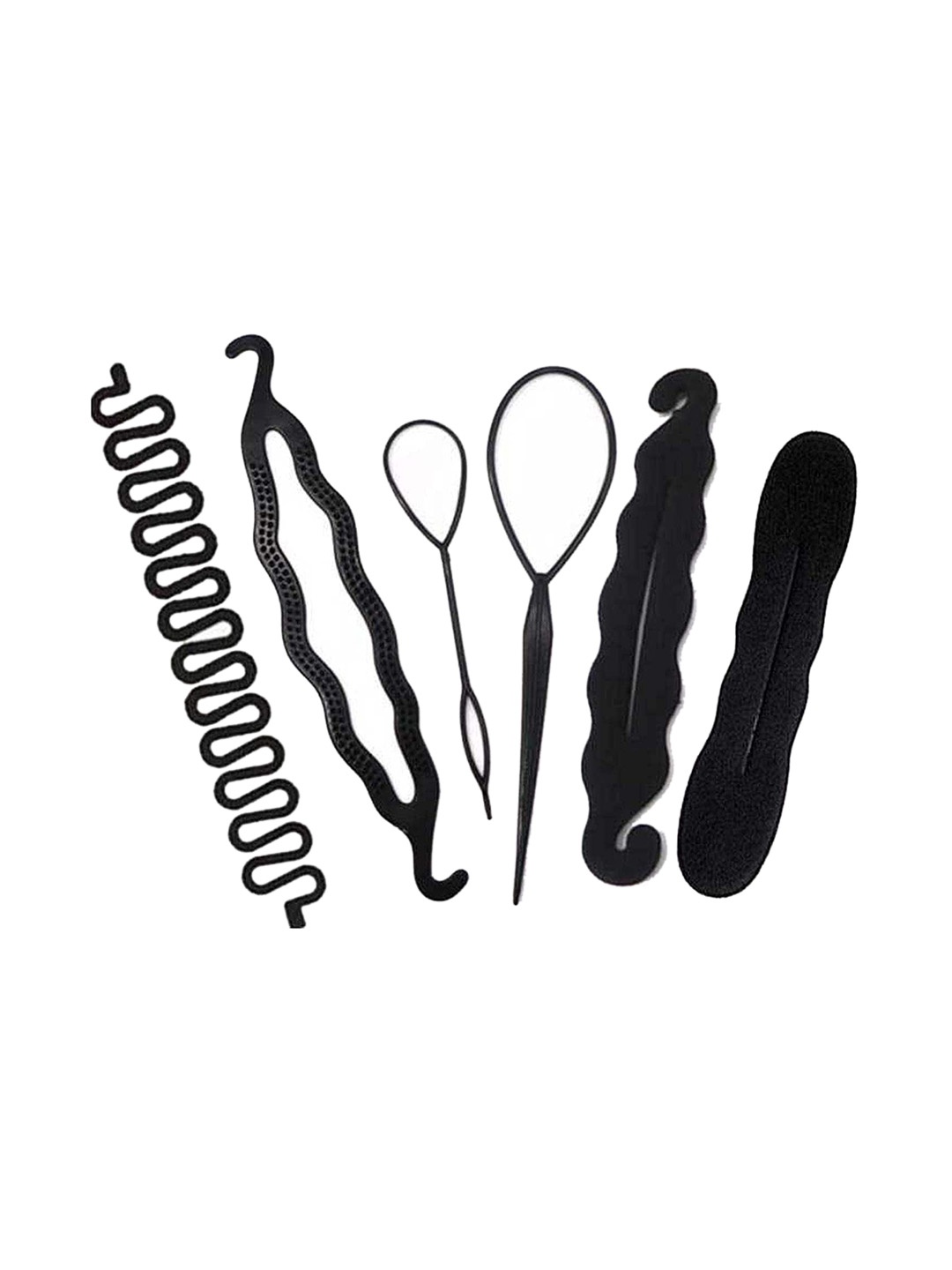 

CHRONEX Women Black Set of 6 Hair Accessory Set