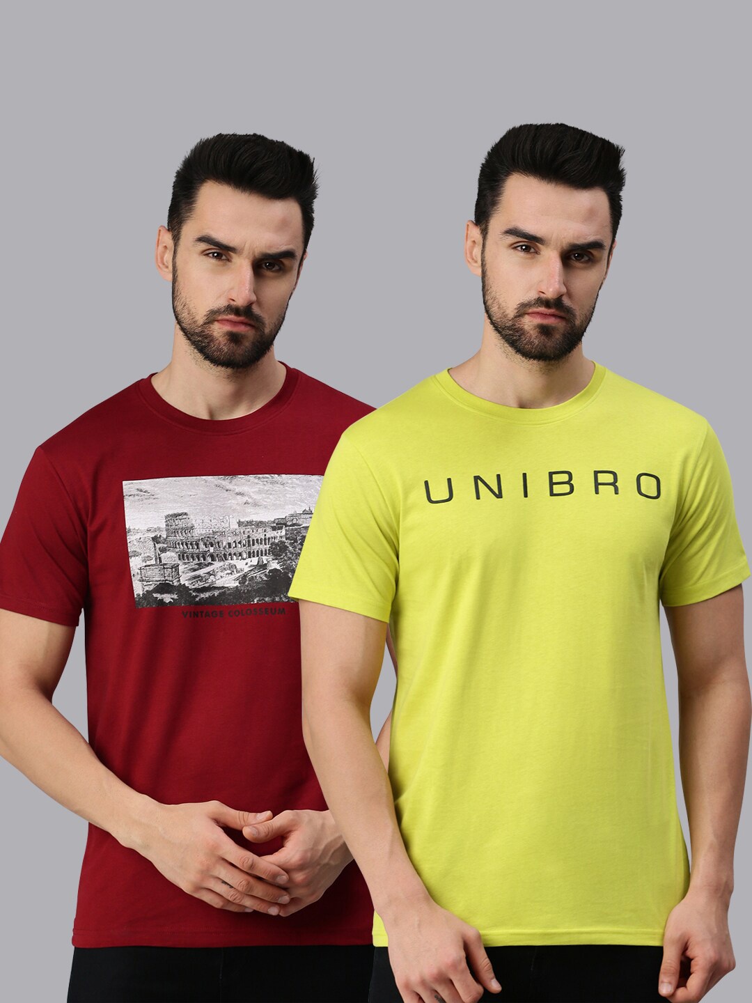 

Ramraj Men Multicoloured Typography 2 Printed Raw Edge T-shirt, Multi