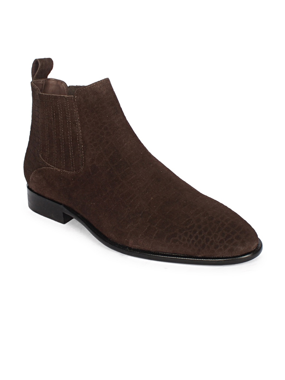 

Saint G Men Ankle Length Chelsea Boots, Brown