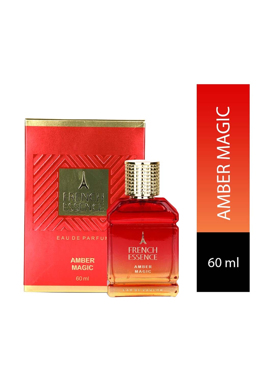 

FRENCH ESSENCE Amber Magic Eau De Parfum - 60 ml, Red