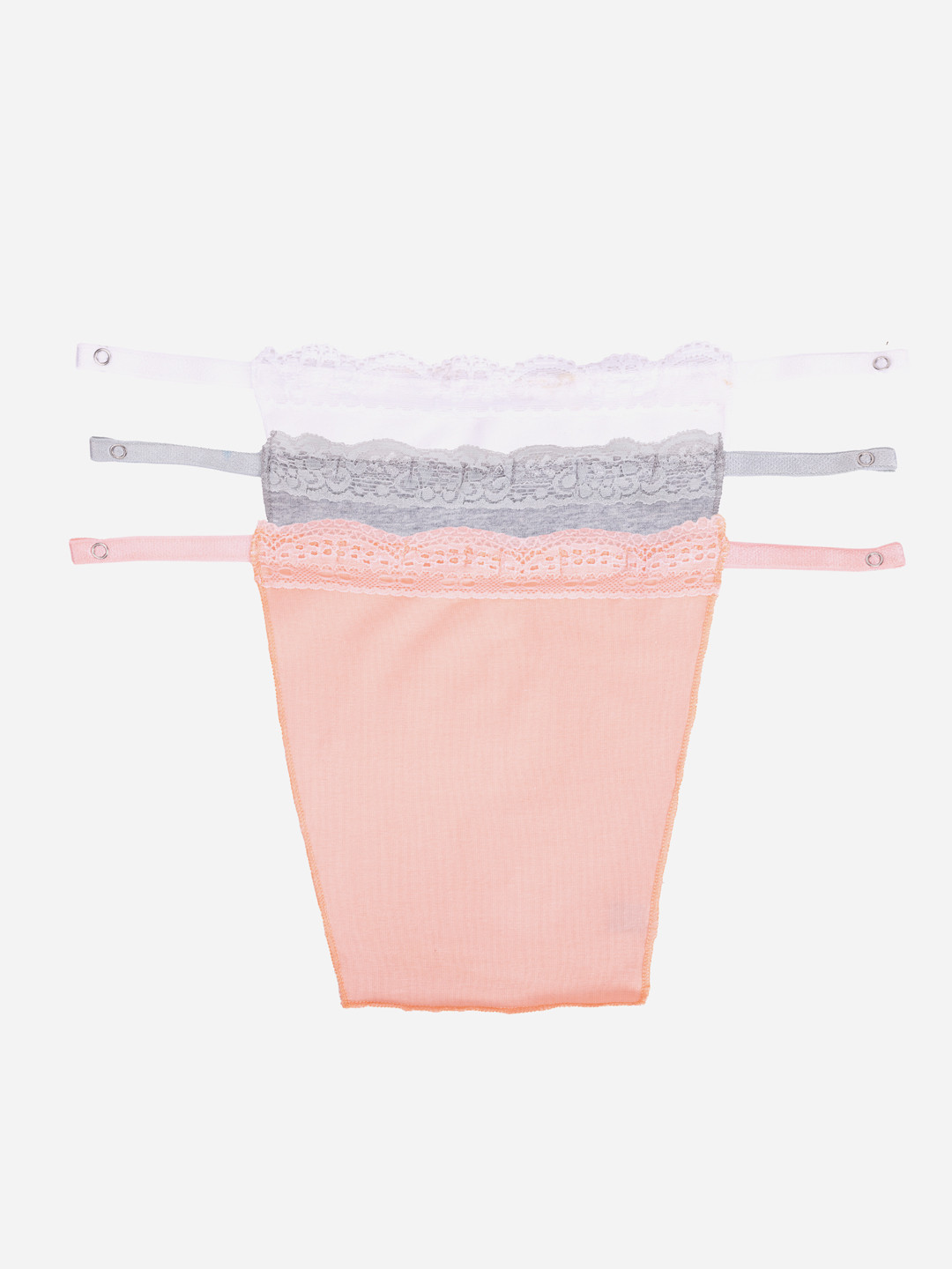 

Finesse Miracle Cami Women Pack of 3 Clip-on Mock Camisole, White