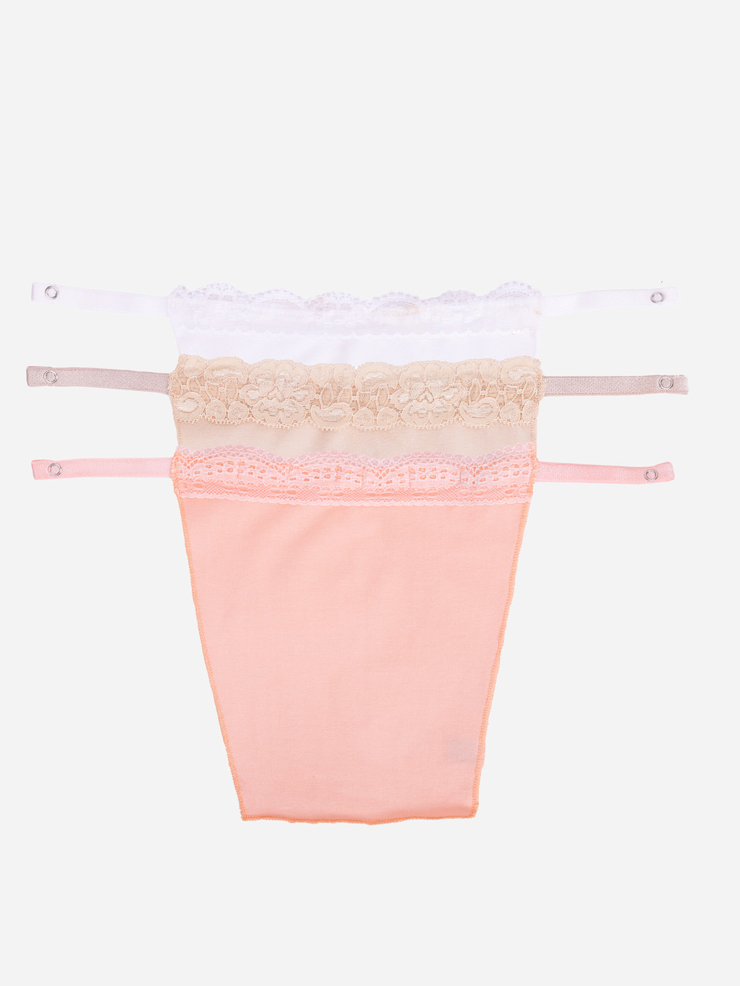 

Finesse Miracle Cami Women Pack of 3 Clip-on Mock Camisoles, White