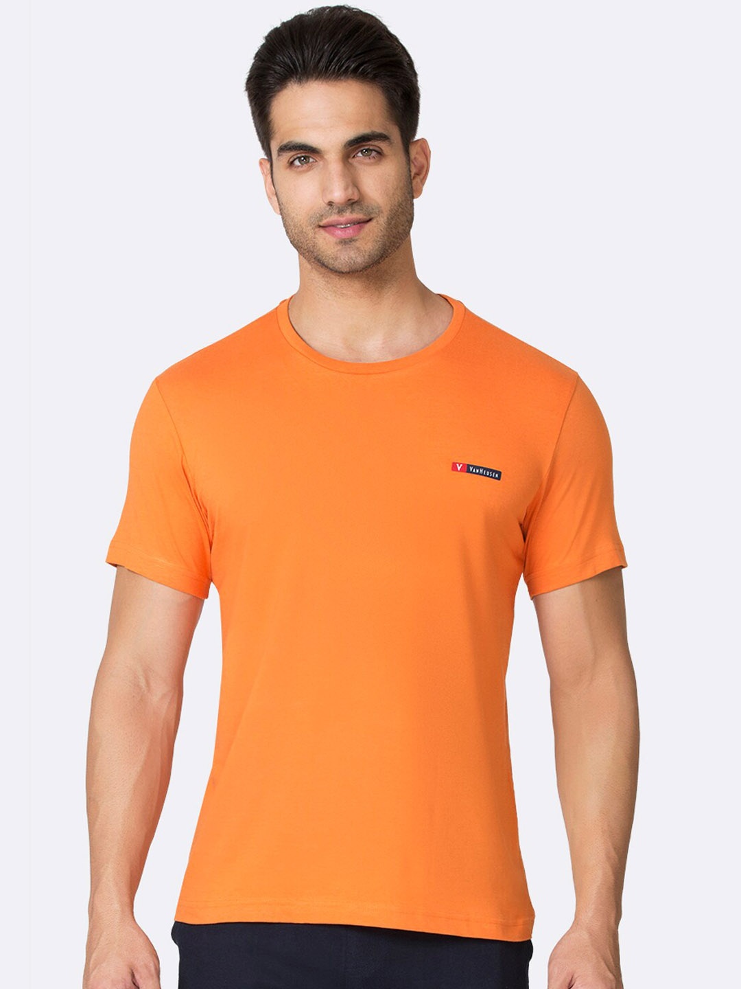 

Van Heusen Men Crew Neck Short Sleeve T-Shirt, Orange