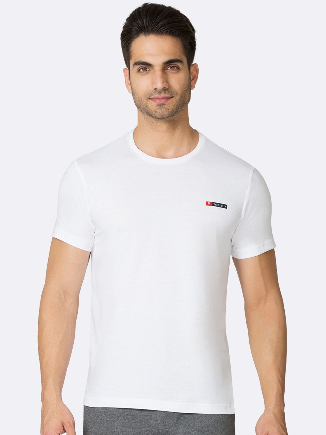 

Van Heusen Men Crew Neck Short Sleeve T-Shirt, White