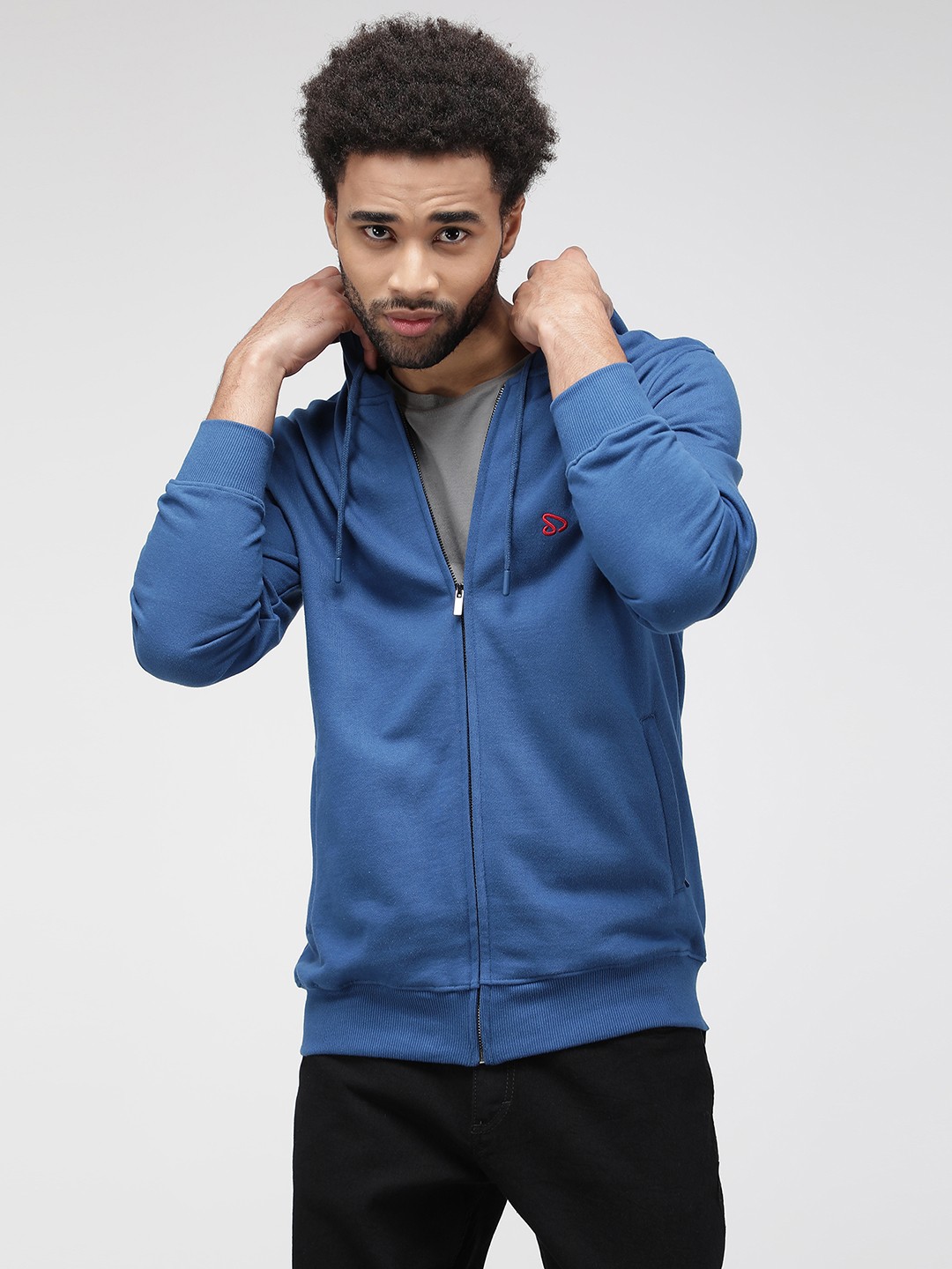 

SPORTO Hooded Cotton Sweatshirt, Blue