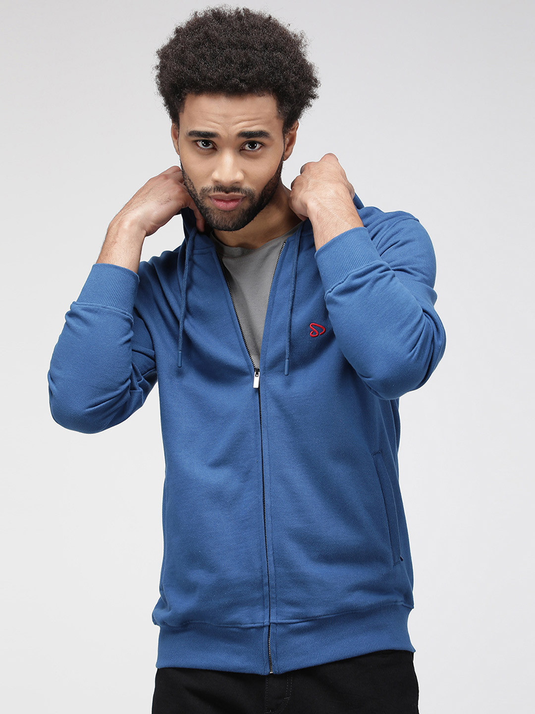 

SPORTO Hooded Cotton Sweatshirt, Blue