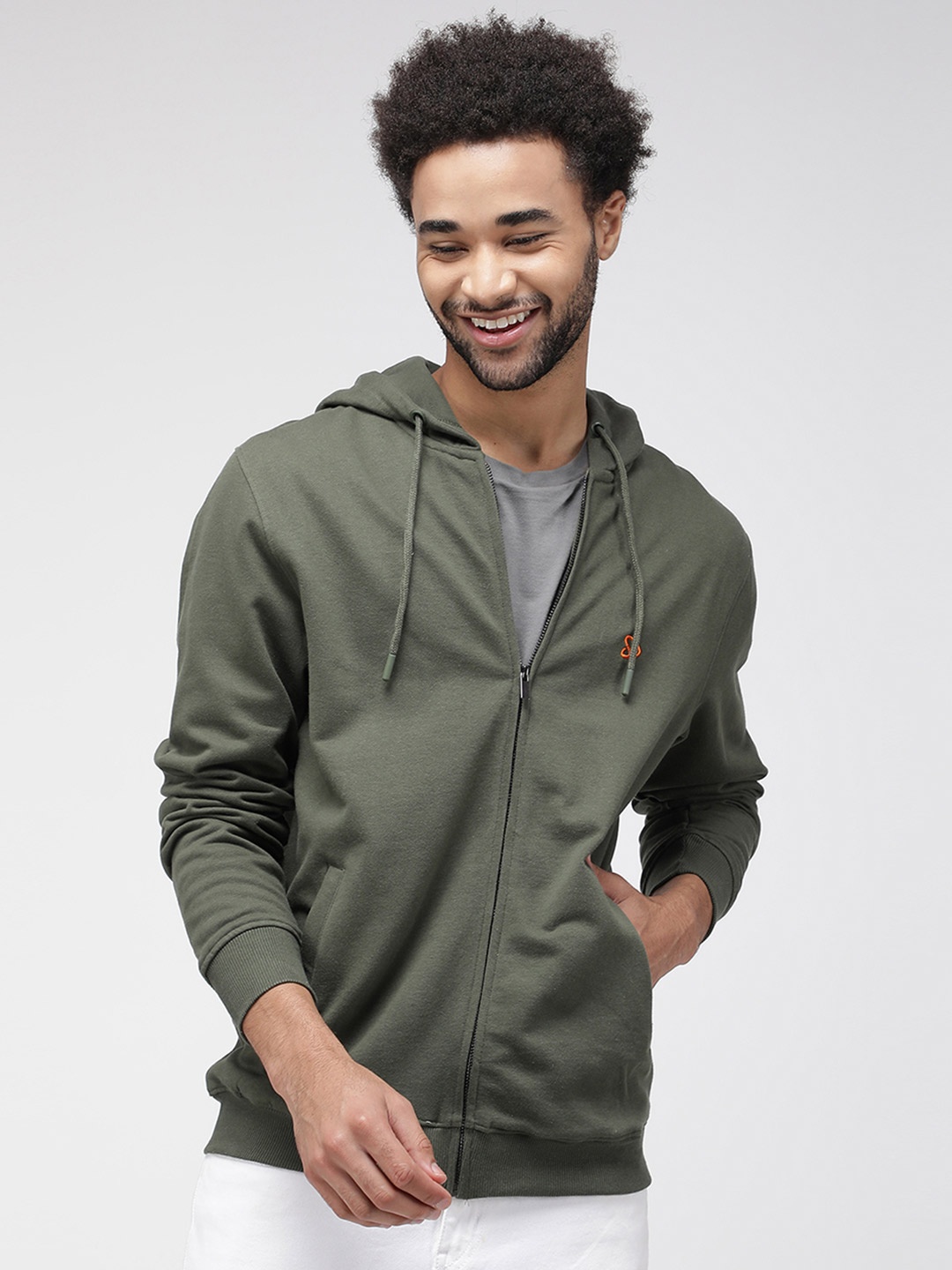 

SPORTO Hooded Cotton Sweatshirt, Olive