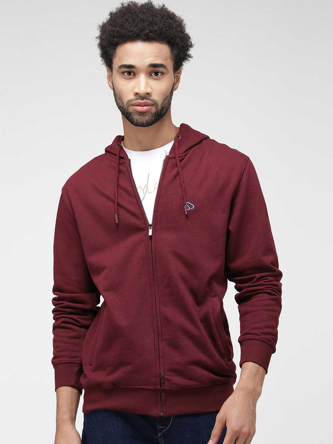 

SPORTO Hooded Cotton Sweatshirt, Burgundy