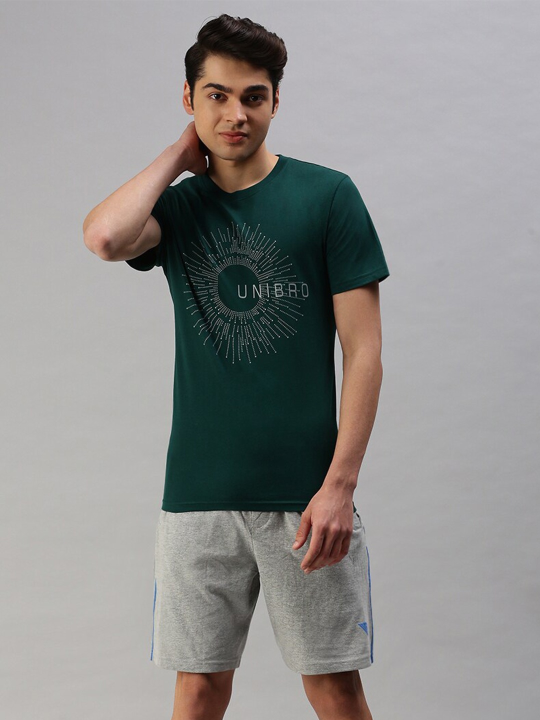 

Ramraj Men Printed Cotton Tracksuits, Olive