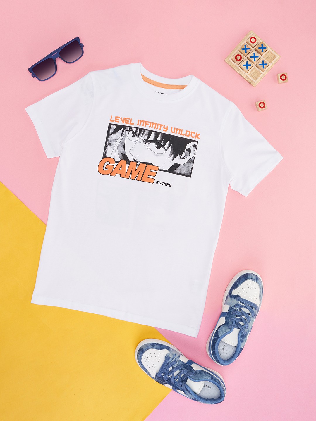 

Pantaloons Junior Boys Printed T-shirt, Purple