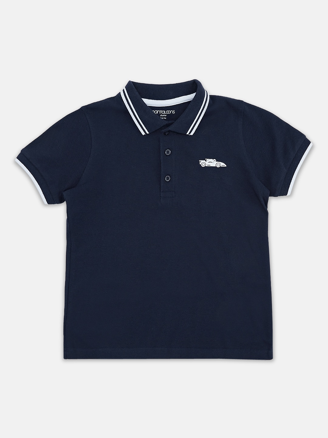 

Pantaloons Junior Boys Polo Collar Cotton T-shirt, Sea green