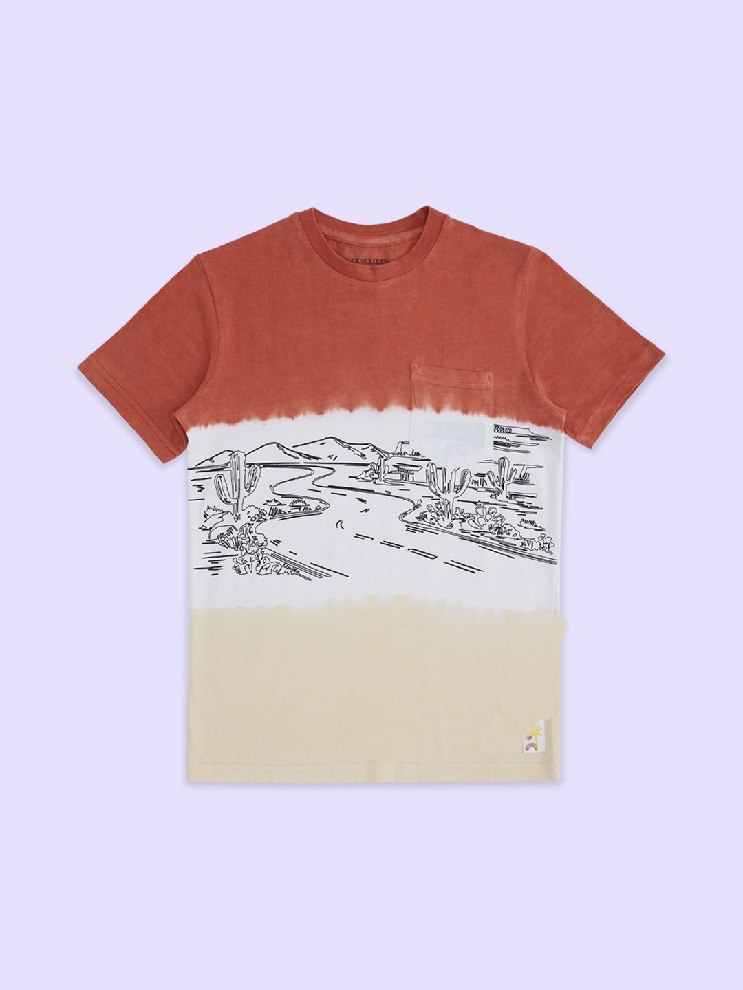 

Pantaloons Junior Boys Printed Cotton T-shirt, White