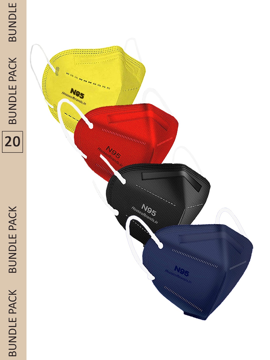 

Swiss Design Pack of 20 Assorted Anti-Pollution N95 Masks