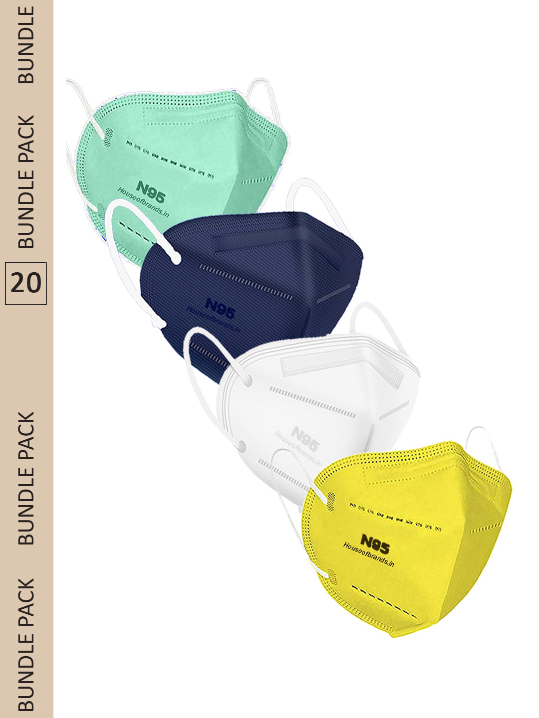 

Swiss Design Assorted Pack Of 20 Disposable Anti Pollution N95 Outdoor Masks