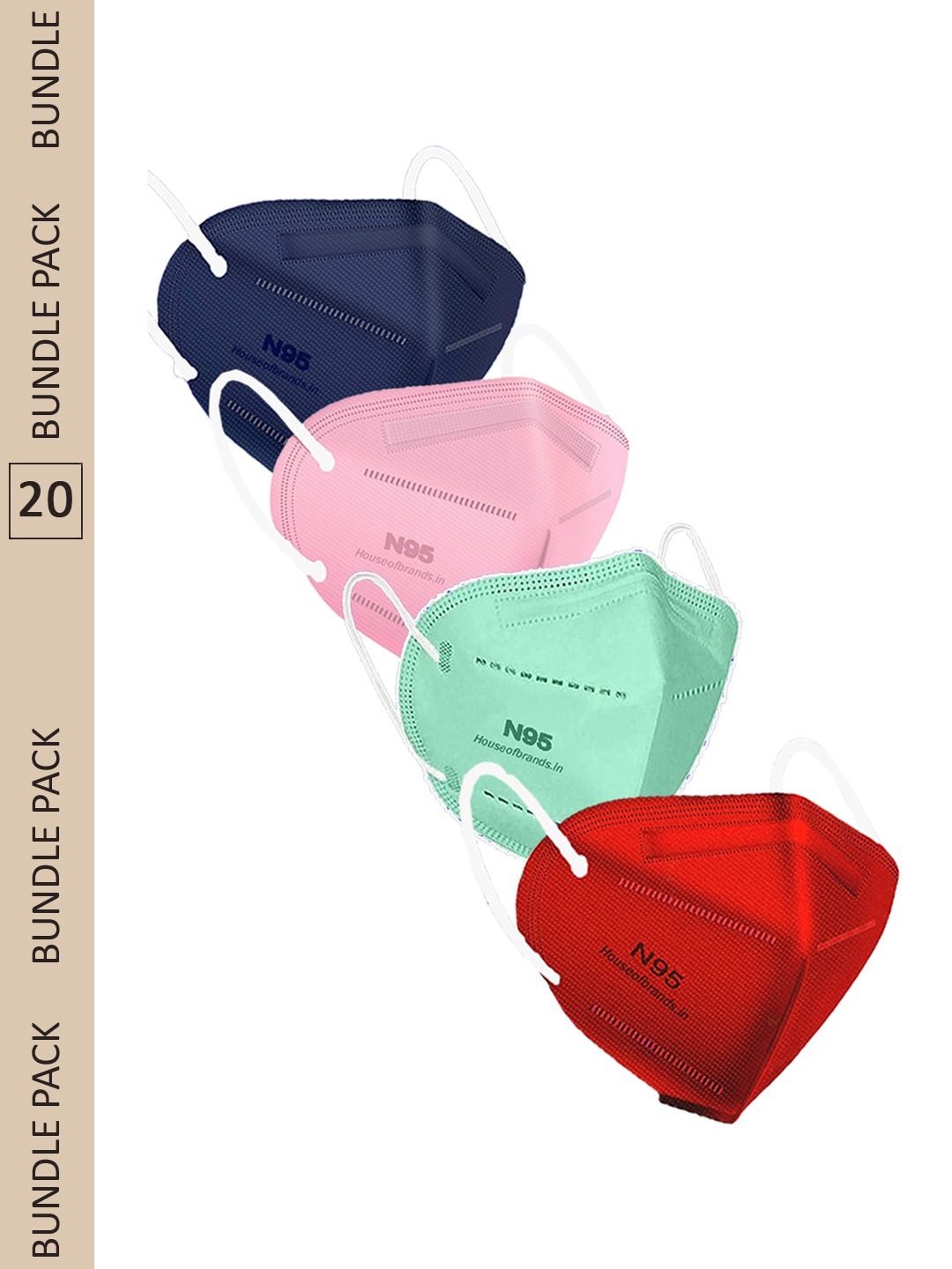

Swiss Design Pack of 20 Assorted Anti-Pollution N95 Masks