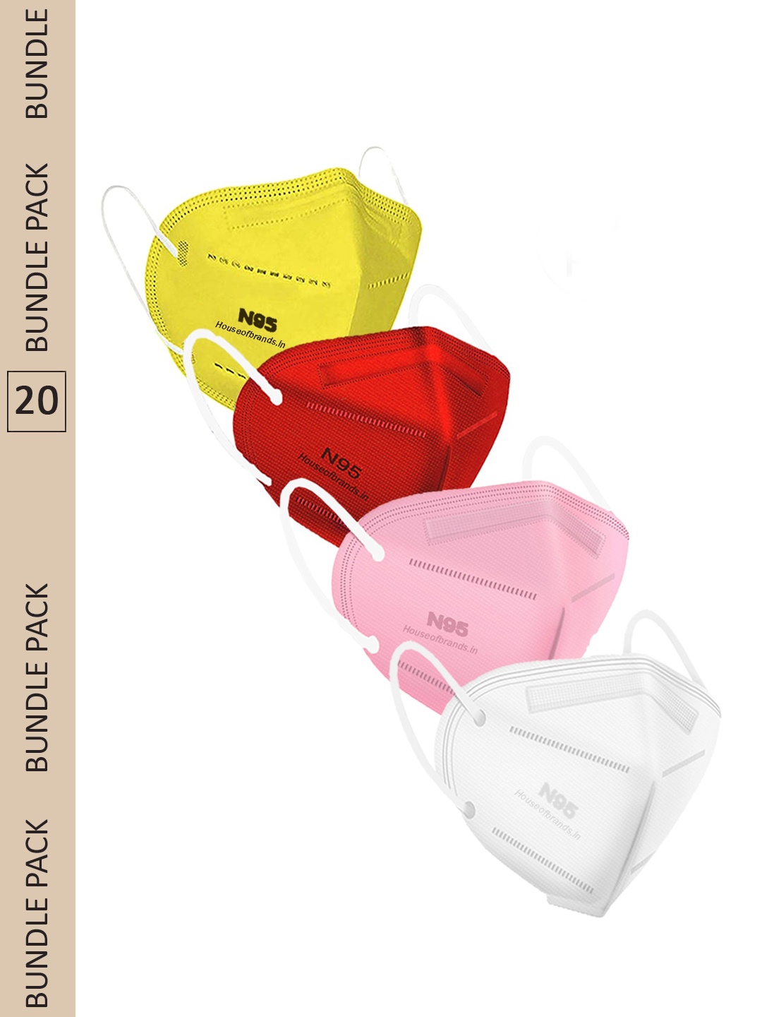 

Swiss Design Pack Of 20 Assorted Anti-Pollution N95 Masks