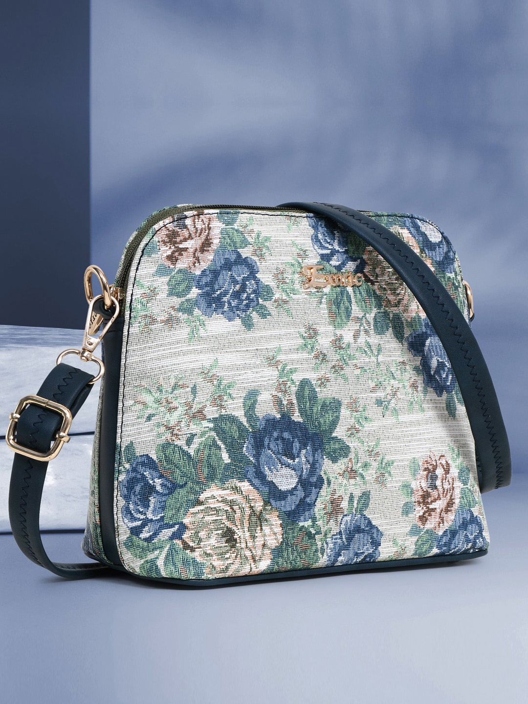 

Exotic Floral Printed Sling Bag Handbags, Off white