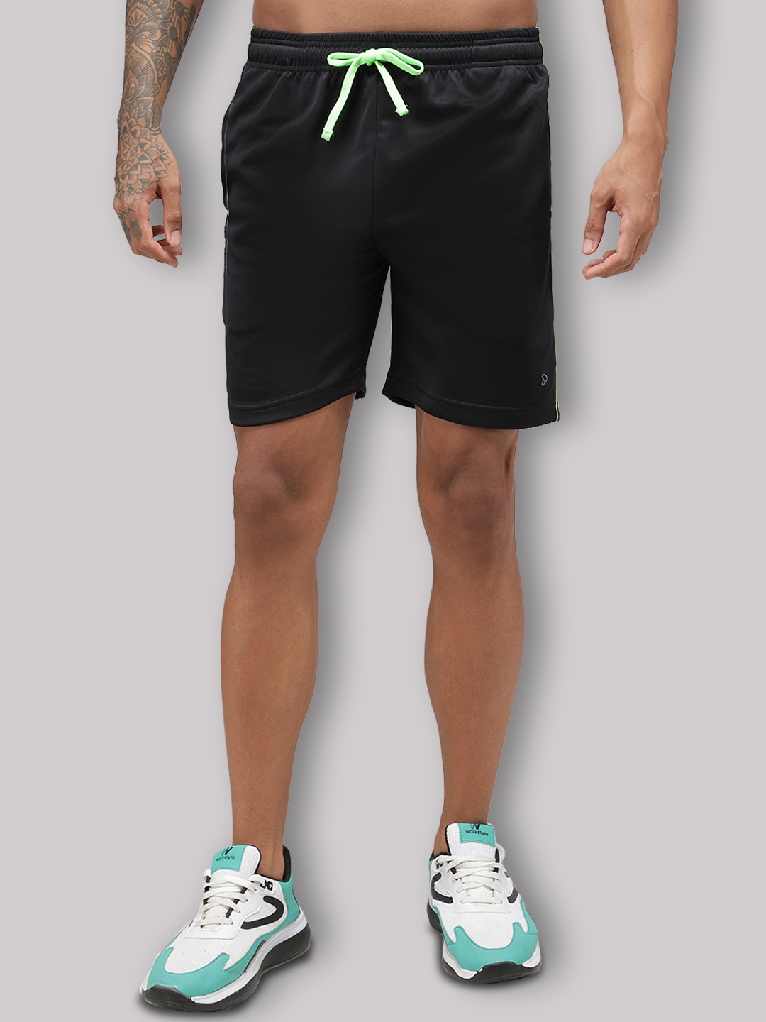 

SPORTO Men Training or Gym Rapid Dry Sports Shorts, Black