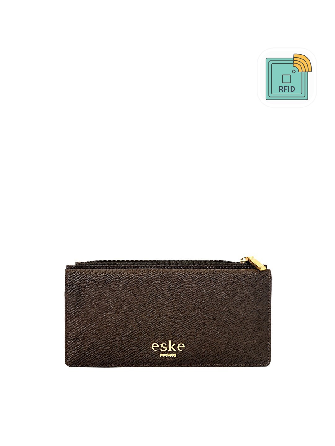 

Eske esk Kyle Women Brown Textured Leather Two Fold Wallet