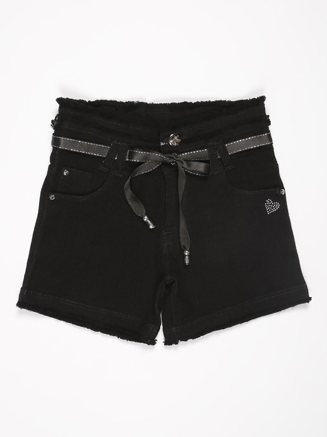 

V2 Value & Variety Girls Denim Shorts, Black