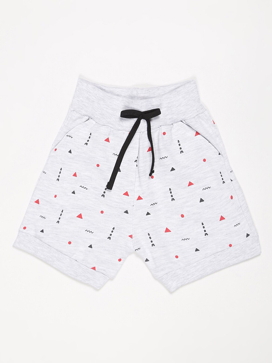 

V2 Value & Variety Girls Conversational Printed Cotton Shorts, Grey