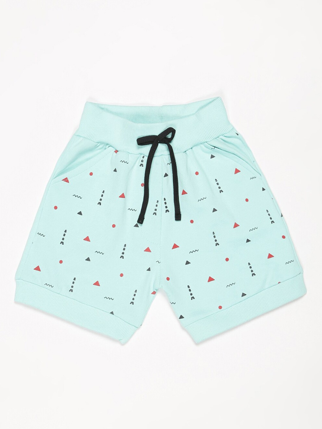 

V2 Value & Variety Girls Conversational Printed Cotton Shorts, Green